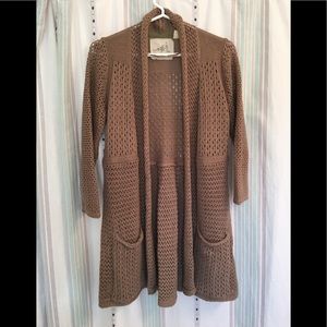 Anthropologie Angel of the North Cardigan